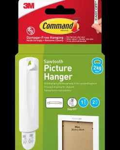 Command ™ Billedophæng 1 krog og 2 strips| Kroge Og Ophæng