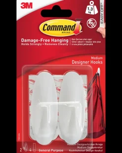 Command ™ Designerkroge 2-pak - Mellemstore| Kroge Og Ophæng