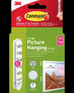 Command ™ Strips Ophæng af billede - Hvid L| Kroge Og Ophæng