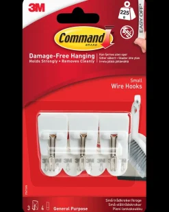 Command ™ Trådkroge med Strips - Hvid Små| Kroge Og Ophæng