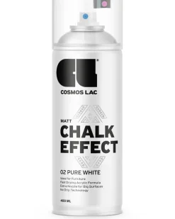Cosmos Lac Spray Chalk Effekt - PURE WHITE| Spraymaling