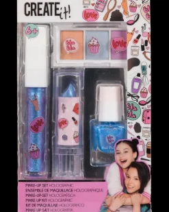 CREATEit! Create It! Makeup-sæt med holografisk effekt – 4 dele| Kosmetik Og Personlig Pleje