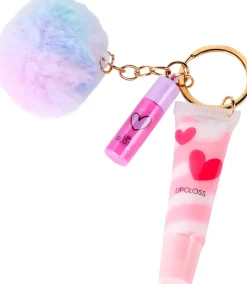 CREATEit! Create It! Nøglering med lipgloss og pompom| Kosmetik Og Personlig Pleje