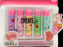 CREATEit! CREATEit Læbepomade i taske 5 stk.| Kosmetik Og Personlig Pleje|Øvrigt Legetøj