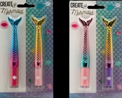 CREATEit! CREATEit Lipgloss mermaid 2 stk. - assorterede design| Kosmetik Og Personlig Pleje|Øvrigt Legetøj