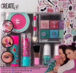 CREATEit! CREATEit Makeup pink/turkis 8 dele| Kosmetik Og Personlig Pleje|Øvrigt Legetøj