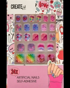 CREATEit! CREATEit Negle 24 stk. - assorterede design| Kosmetik Og Personlig Pleje|Øvrigt Legetøj