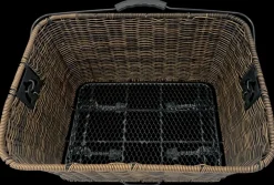 Cykelkurv til bagagebærer - Brun flet| Cykelkurve Og -Tasker