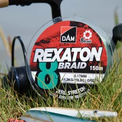 DAM Fletline 8 Braid 150 m 0,08 mm - grøn| Fiskestænger, Hjul Og Liner