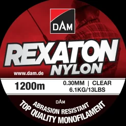 DAM Nylon Fiskeline 1200 m 0,30 mm - clear| Fiskestænger, Hjul Og Liner