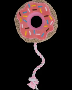 DanPet Hundelegetøj donut med reb| Hundelegetøj Og Kattelegetøj