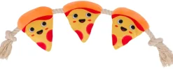 DanPet Hundelegetøj pizza på reb 55 cm| Hundelegetøj Og Kattelegetøj