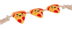 DanPet Hundelegetøj pizza på reb 55 cm| Hundelegetøj Og Kattelegetøj