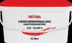 Decora Håndværkermaling Lux 12 L glans 6 - hvid| Maling Indendørs