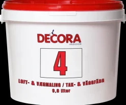 Decora Vægmaling 9 L glans 4 - hvid| Maling Indendørs