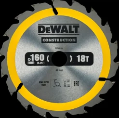 DeWALT Rundsavsklinge 160 x 2,4 x 20 mm| Rundsavsklinger