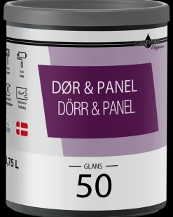 Droppen Elegance Dør og panel Glans 50 hvid - 0,75 liter| Maling Indendørs