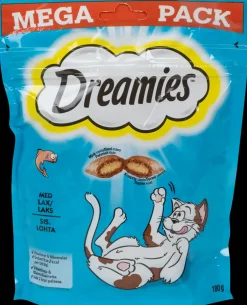 Dreamies Kattesnack laks 180 g| Hundefoder, Kattemad Og Godbidder