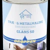 Droppen Træ og metal maling 0,75 L glans 50 - modehvid| Træ- Og Metalmaling
