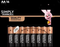 DURACELL Simply Batteri AA 16-pak| Batterier
