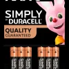 DURACELL Simply Batteri AAA 6-pak| Batterier