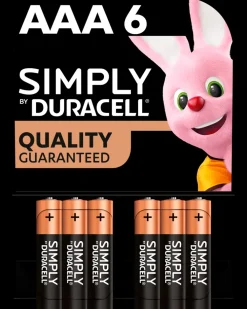 DURACELL Simply Batteri AAA 6-pak| Batterier
