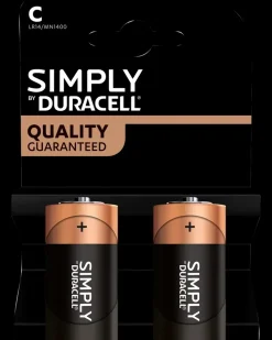 DURACELL Simply Batteri C 2-pak| Batterier