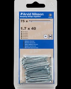 Arvid Nilsson Dykker firkantet 1,7 x 40 mm 75-pak| Søm Og Kramper