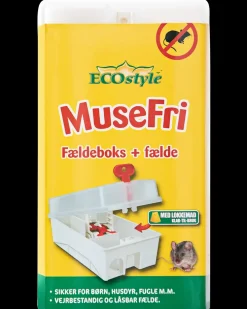 ECOstyle MuseFri Fældeboks inkl. fælde| Mus- Og Rottefælder