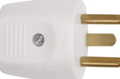 EDB stikprop rund lige - hvid| Stikpropper