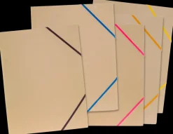 bnt office Elastikmappe A4 5-pak - Natur| Kontorartikler