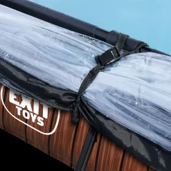 EXIT TOYS Pool 300x200 cm med pumpe og skærm - brun| Pool- Og Spatilbehør