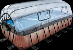 EXIT TOYS Pool 540x250x122cm med pumpe og skærm - Brun| Pool- Og Spatilbehør