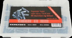 EXPANDET Rawplugs 5-6-8 mm 250 dele| Dyvler Og Plugs