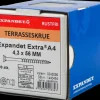 EXPANDET Rustfri A4 skrue 4,3 x 56 mm 200 stk.| Skruer