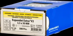 EXPANDET Spånskrue 3.5 x 30 mm TX20 500 stk.| Skruer