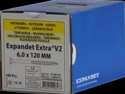 EXPANDET Spånskrue 6 x 120 mm TX30 100 stk.| Skruer