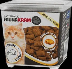 Faunakram Kattesnacks Cheese bites 75 g| Hundefoder, Kattemad Og Godbidder