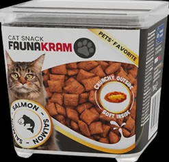 Faunakram Kattesnacks Salmon bites 75 g| Hundefoder, Kattemad Og Godbidder