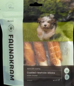 Faunakram Tyggeben kylling 200 g| Hundefoder, Kattemad Og Godbidder