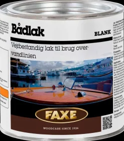 Faxe Bådlak 0,75 liter - Blank Højglans| Bådmaling