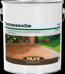 Faxe Terrasseolie Gylden - 5 liter| Træbeskyttelse Og -Olie