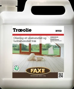 Faxe Træolie - Hvid 1 liter| Træbeskyttelse Og -Olie