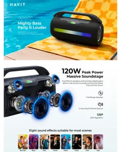 HAVIT Festhøjtaler SK920BT| Radio Og Lyd