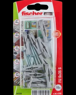 Fischer Dyvel uni FU 6 x 35 mm SK 10-pak| Dyvler Og Plugs