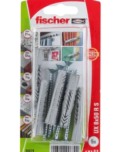 Fischer Dyvel uni UX 8 x 50 mm RSK 5-pak| Dyvler Og Plugs