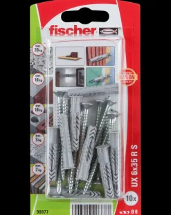Fischer Dyvel uni UX 6 x 35 mm RSK 10-pak| Dyvler Og Plugs
