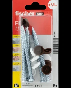 Fischer Karmskrue MH 7,5 x 92 mm FFSZ 6 stk.| Dyvler Og Plugs