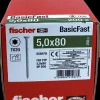 Fischer Spånskrue 5 x 80 mm TX20 200 stk.| Skruer