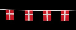 Flagguirlande 4 meter - Firkantflag| Festartikler